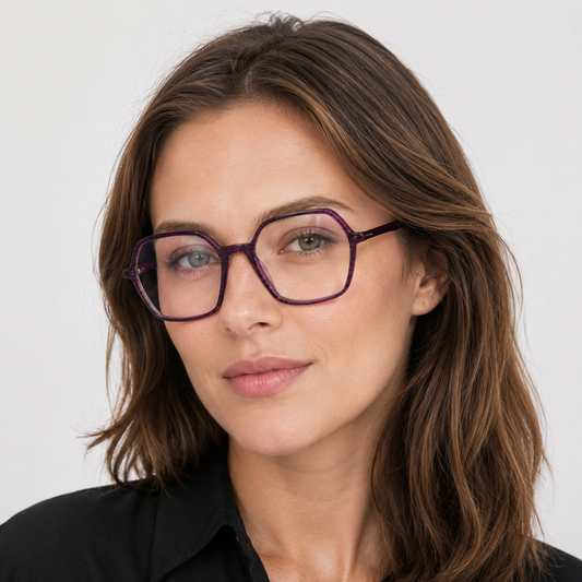 Femeie purtând ochelari de vedere Iris C2