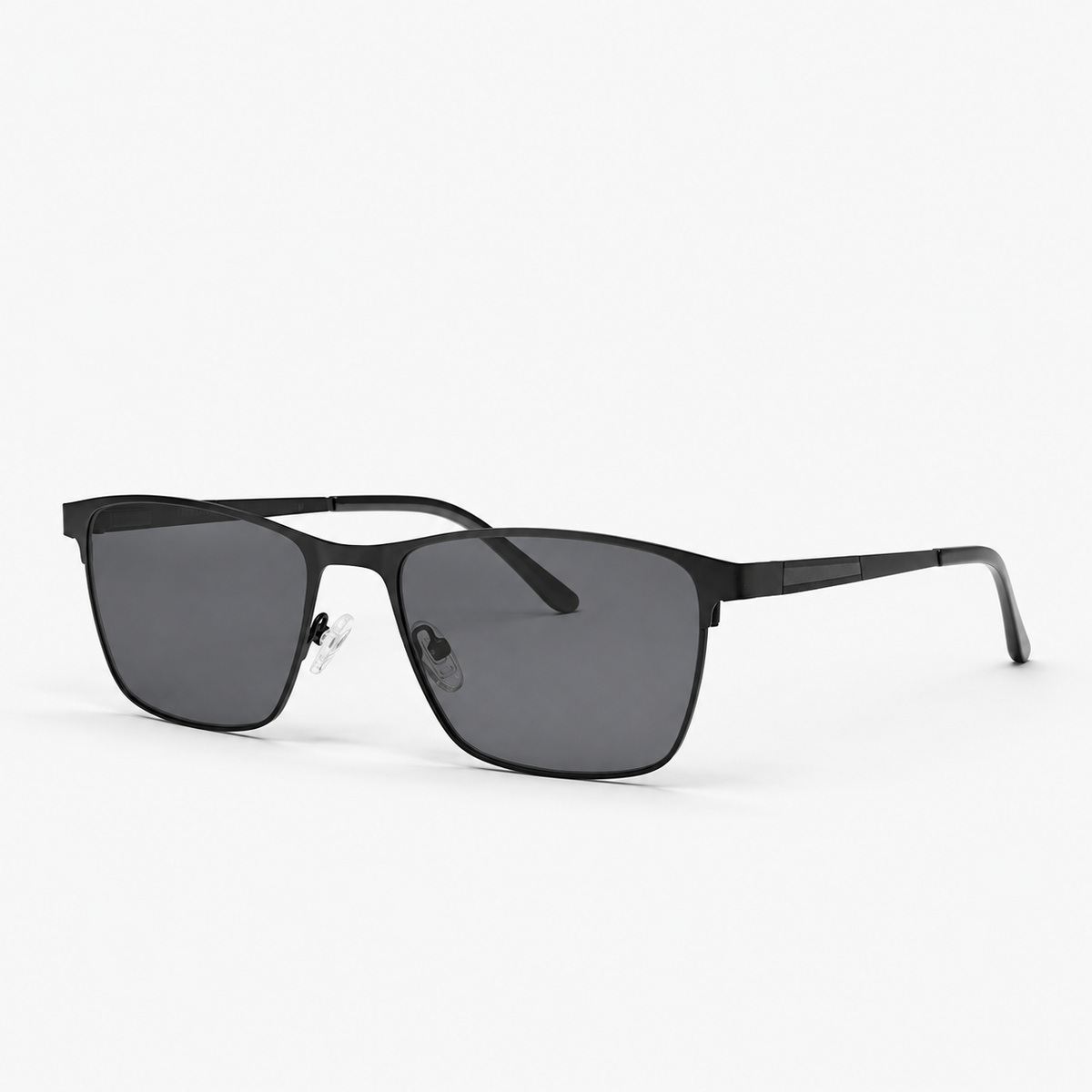 Ochelari de soare cu dioptrii Alden negru mat, vedere 45 de grade