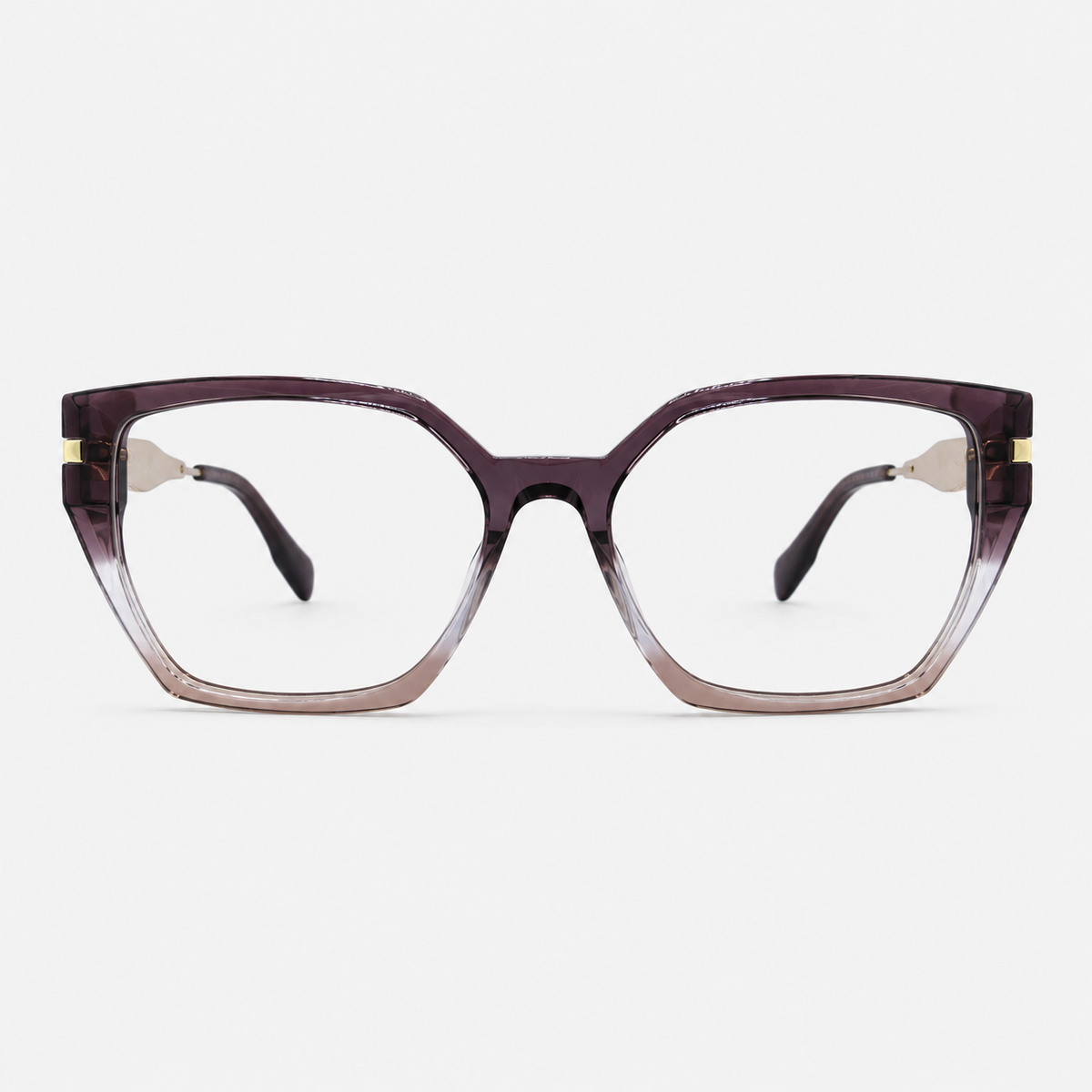 Ochelari de vedere Cleo Burgundy transparent, ramă cat-eye pentru femei