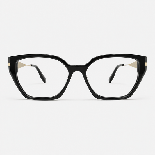 Ochelari de vedere Cleo Negru, ramă cat-eye pentru femei