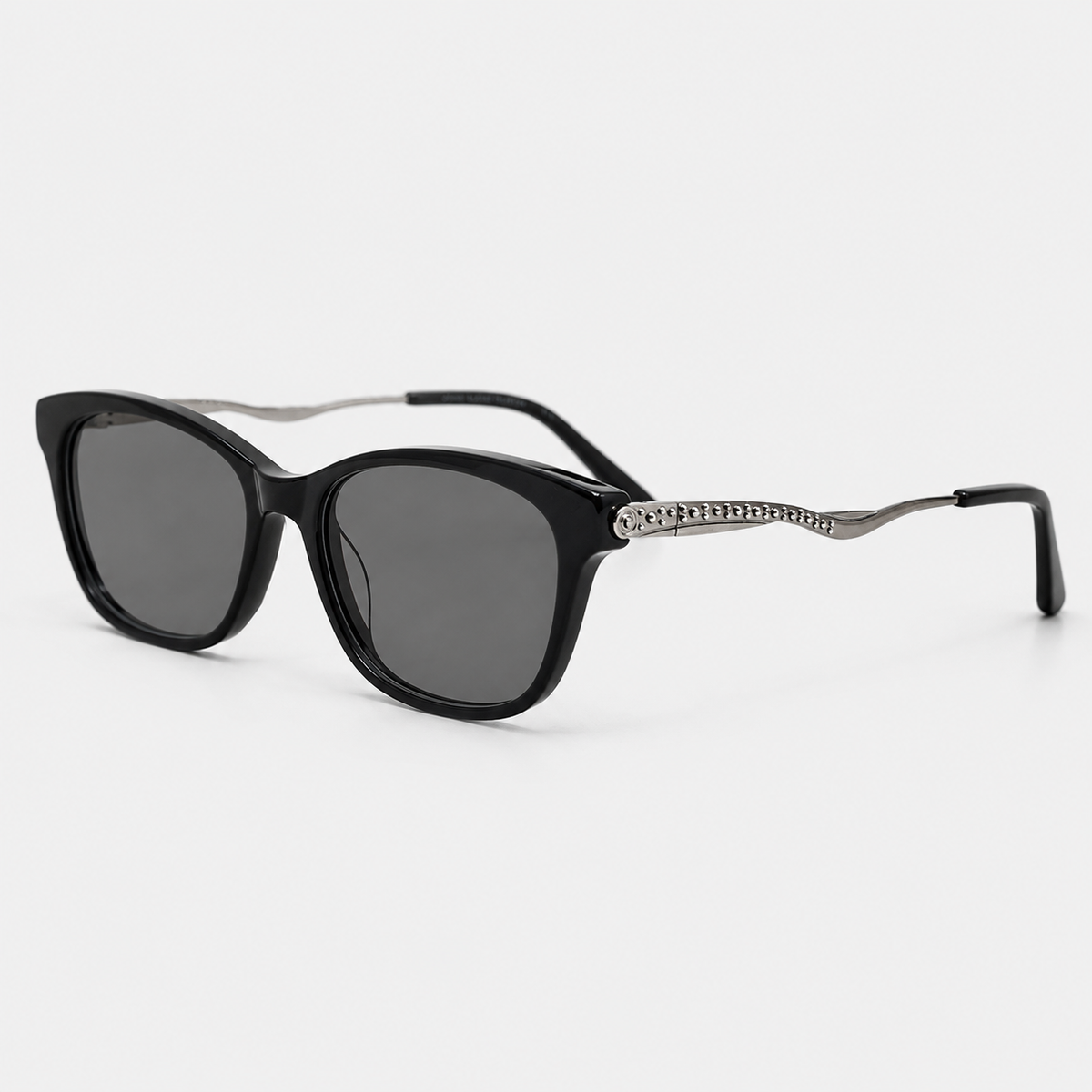 Ochelari de soare Elin negru, vedere 45 de grade