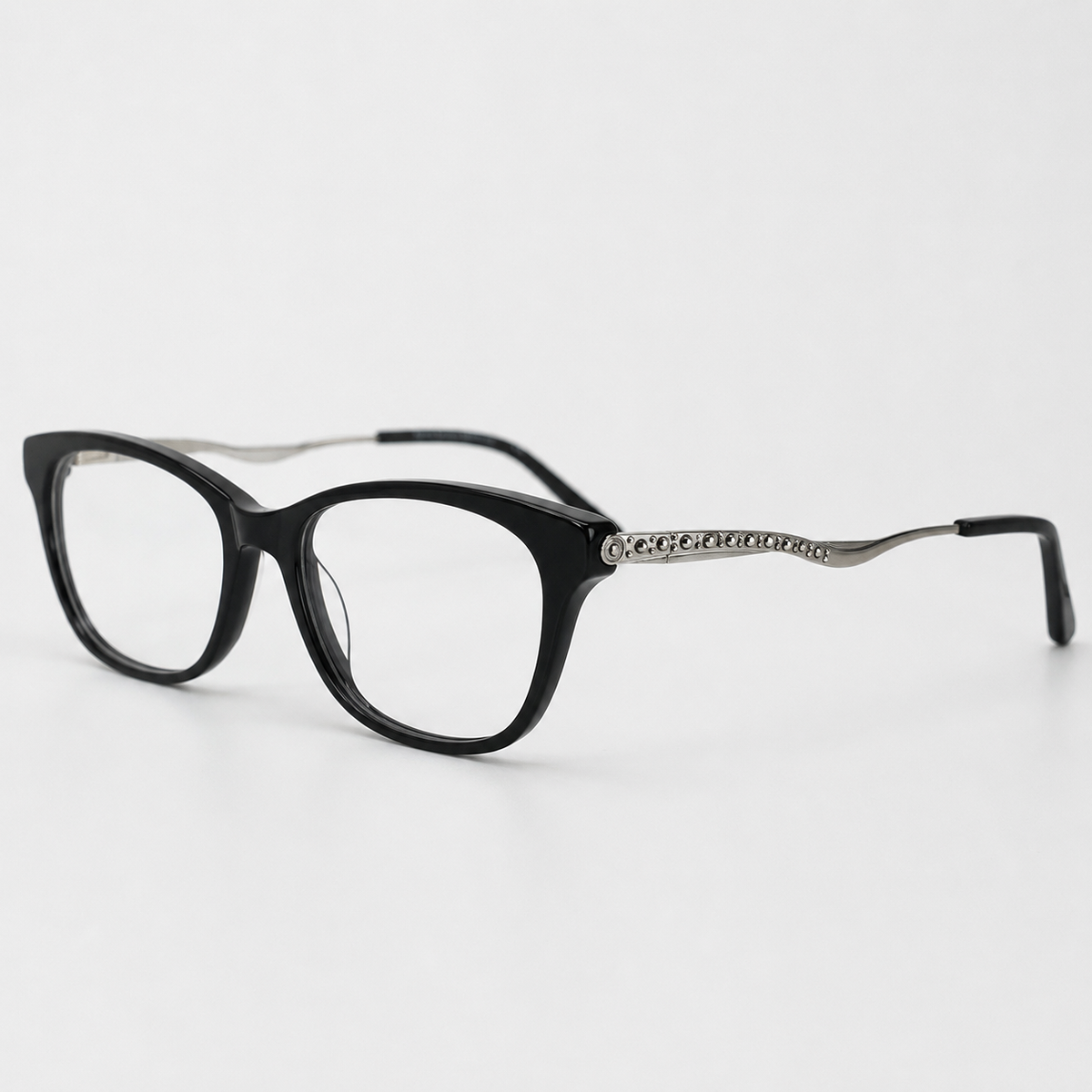 Ochelari de vedere Elin negru, vedere 45 de grade