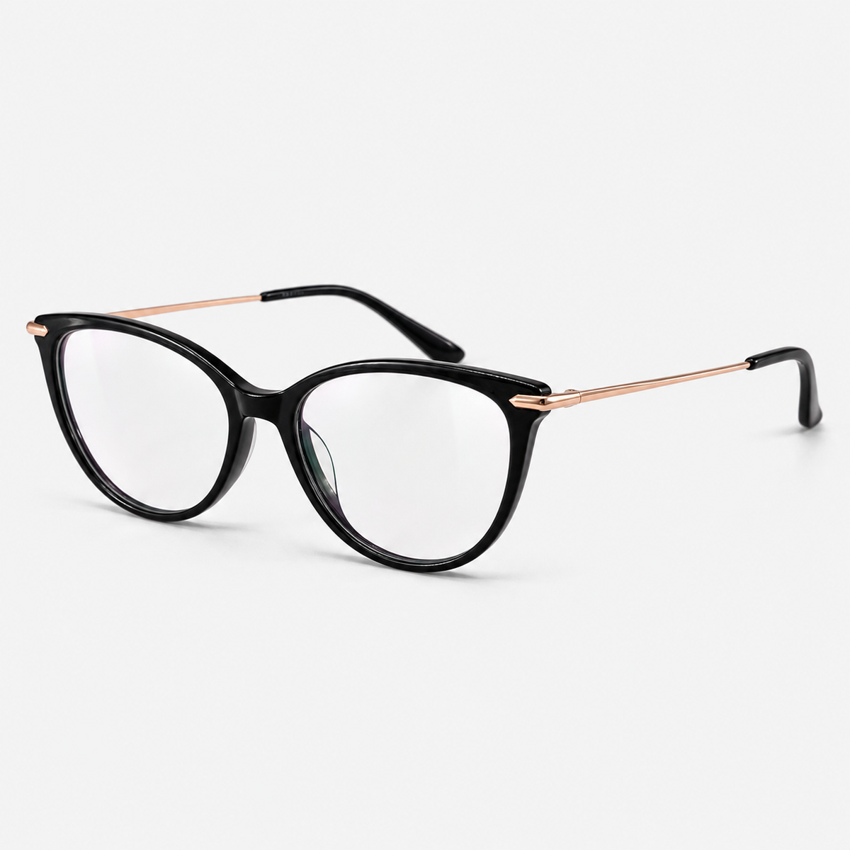 Ochelari de vedere Esme negru, vedere 45 de grade