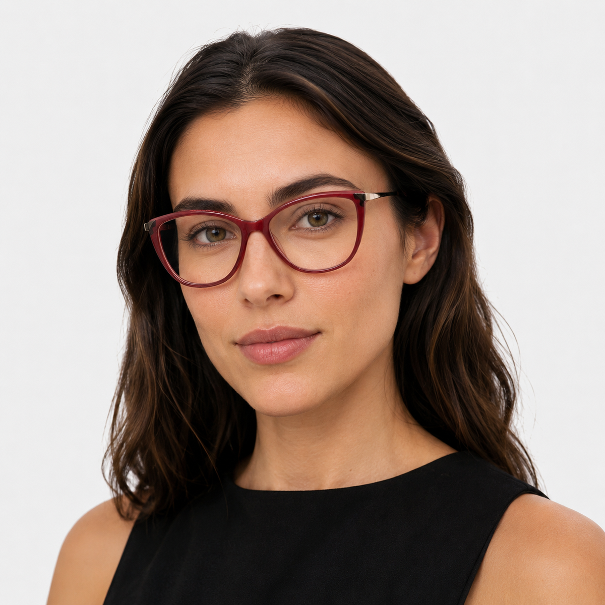 Model femeie purtând ochelari de vedere Lia Vișiniu