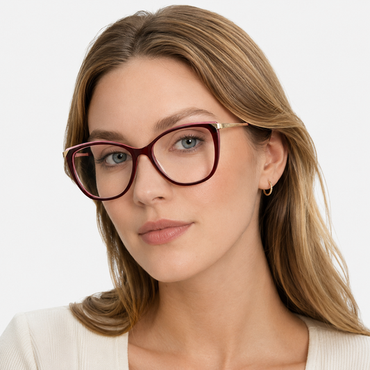 Ochelari de vedere Lia Vișiniu pe model femeie