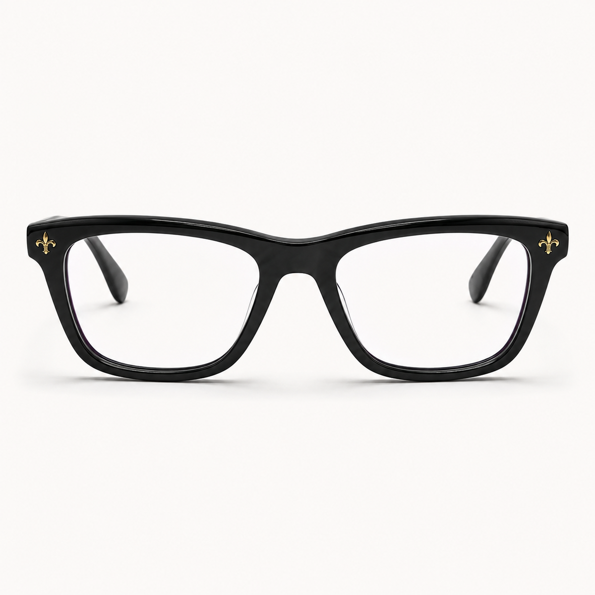 Ochelari de vedere Oskar Negru, ramă unisex din acetat cu formă dreptunghiulară