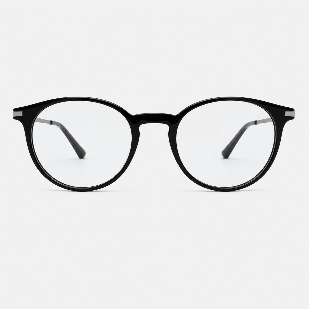 Ochelari de vedere Remi Negru, ramă unisex cu formă rotundă și brațe metalice