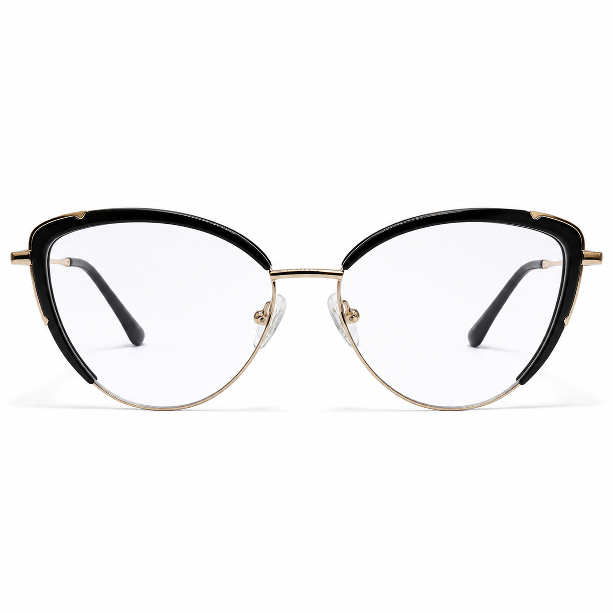 Ochelari de vedere Selma Negru Auriu, ramă cat-eye pentru femei