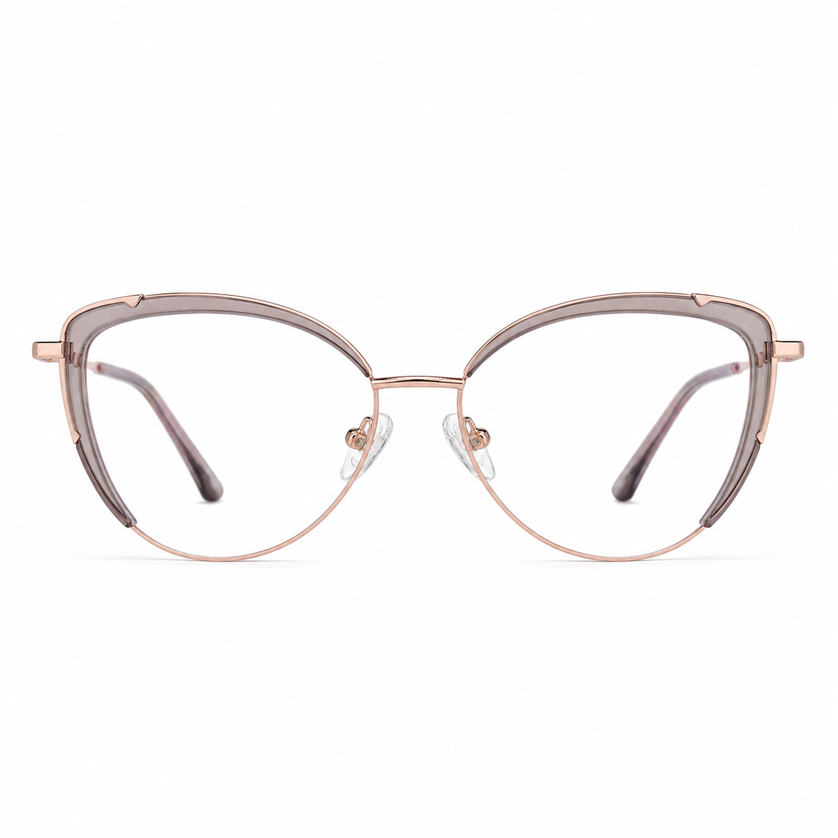 Ochelari de vedere Selma Roz Pudrat, ramă cat-eye pentru femei