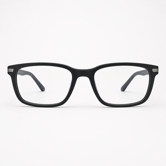 Ochelari de vedere Soren Negru, ramă unisex dreptunghiulară